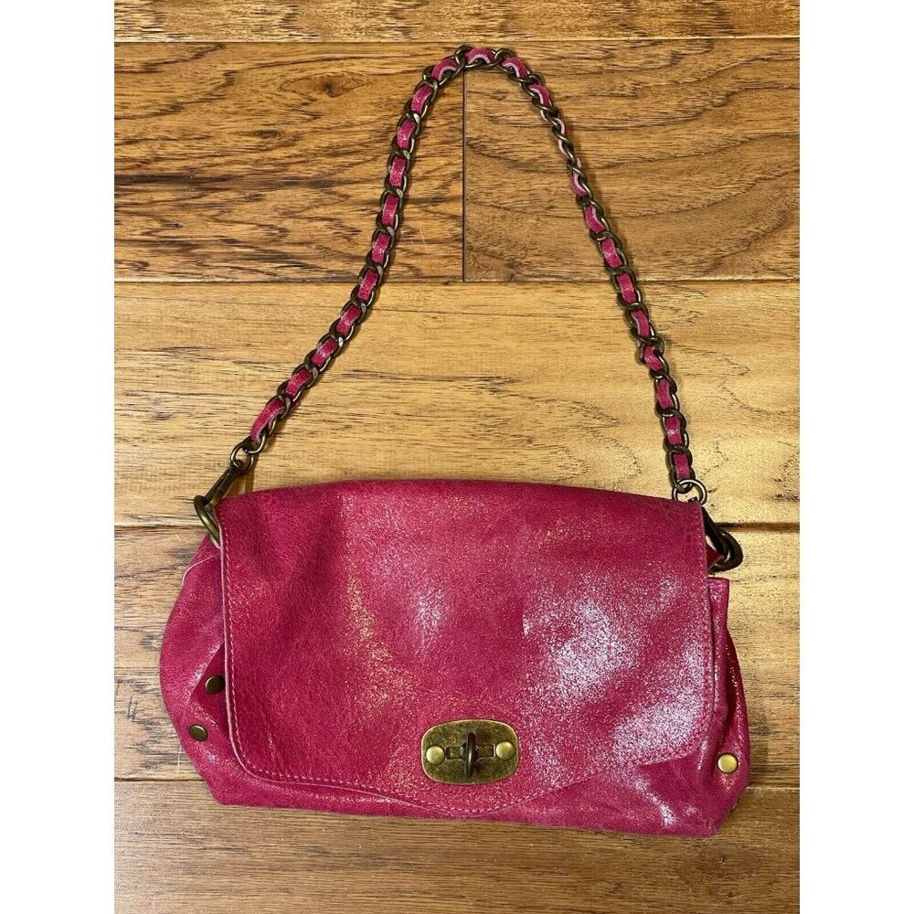 Zagara Italian Leather Pink Purse
